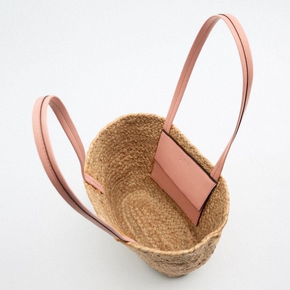 Zara | Tan Woven Bag - Picture 4 of 6